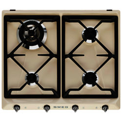 Smeg SR964PGH Victoria Integrated Gas Hob, Cream